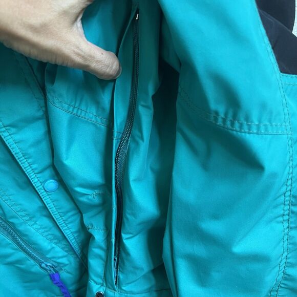 Columbia Men Vtg Radial Slv Sz M Green Ski Snowboard Windbreaker Jacket Pullover - Picture 9 of 10